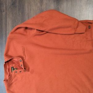 Stanley Men's Size 2XLT Bronze Fleece Lined Quarter Button Waffle Long S…